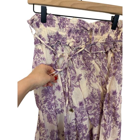 Still The One Lounge Pants Only Ivory Combo FREE PEOPLE Boho Western Castlecore - Picture 6 of 7